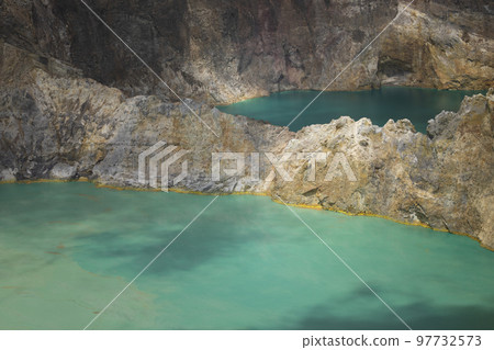 Kelimutu volcano and craters blue lakes, Flores Island, Indonesia 97732573