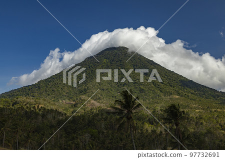 Mount Tangkoko stratovolcano and rainforest, Indonesia 97732691