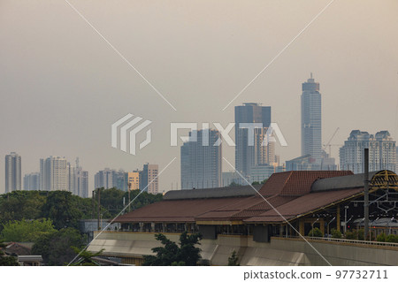 Gondangdia train station, Jakarta, Indonesia 97732711