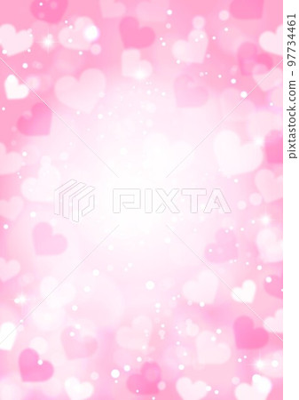 粉紅色的心閃閃發光的背景 粉紅色的心閃閃發光的背景 97734461