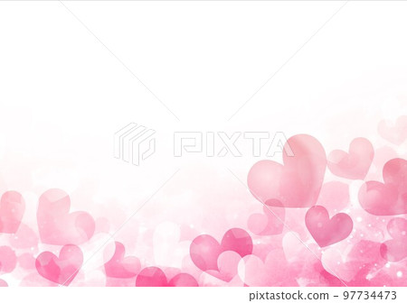 粉色和心形背景 97734473