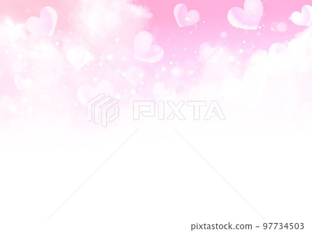 heart and cloud background heart and cloud background 97734503