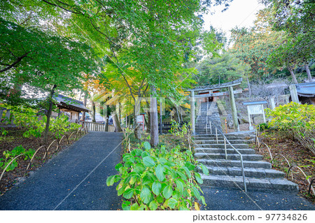 Kibitsuhiko Shrine in autumn Okayama City, Okayama Prefecture 97734826