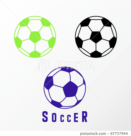 Unique 3 simple ball shape image graphic icon logo design abstract concept vector stock. Can be used as a symbol related to sport or game. 97737944