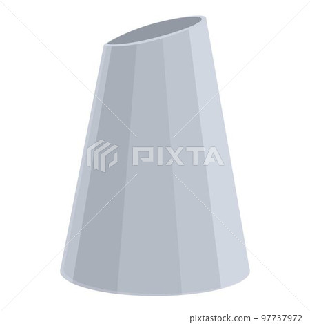 Icing nozzle steel icon cartoon vector. Food cream. Pipe tool 97737972
