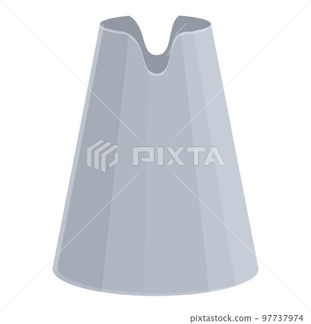 Artist equipment icon cartoon vector. Icing nozzle. Tube pipe 97737974