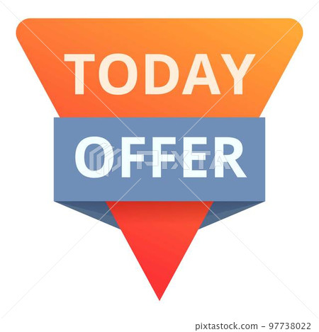Discount today offer icon cartoon vector. Only sale. Tag price Discount today offer icon cartoon vector. Only sale. Tag price 97738022
