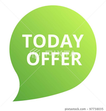 Event today offer icon cartoon vector. Sale tag. Price super 97738035
