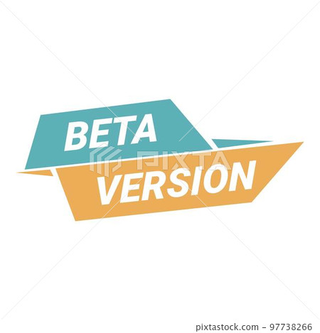 Beta version icon cartoon vector. Computer software. Digital program 97738266