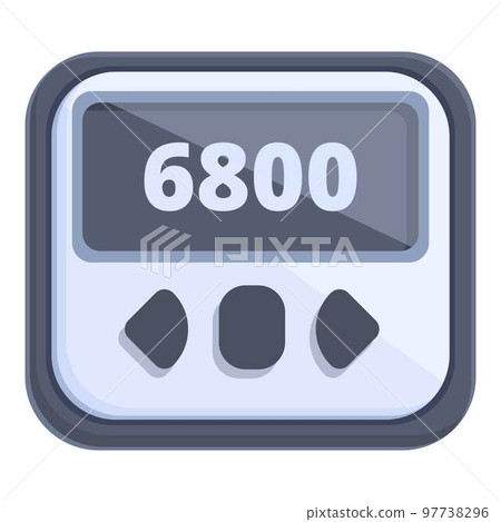 Device display icon cartoon vector. Sport app. Health step Device display icon cartoon vector. Sport app. Health step 97738296