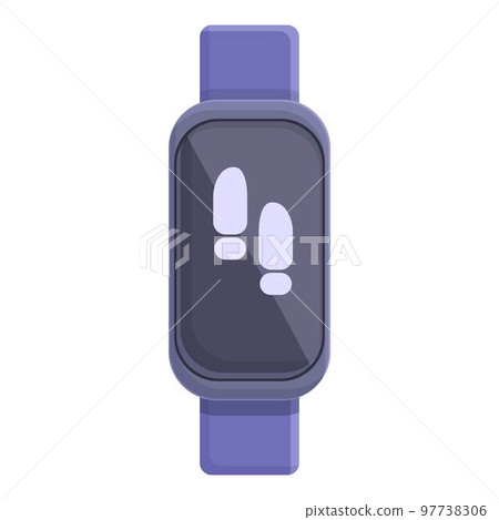 Step counter icon cartoon vector. Sport app. Digital device Step counter icon cartoon vector. Sport app. Digital device 97738306