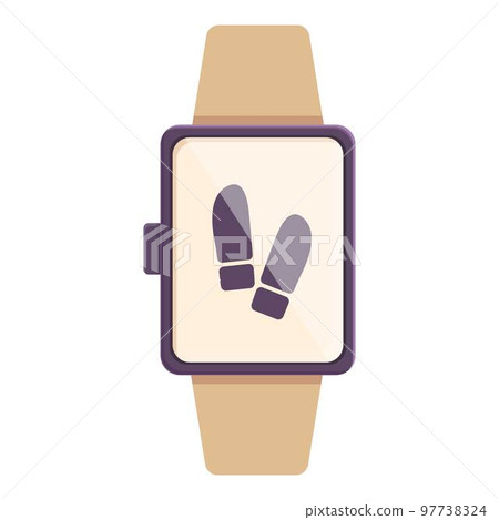 Tracker icon cartoon vector. Sport pedometer. App smart Tracker icon cartoon vector. Sport pedometer. App smart 97738324