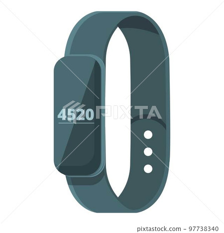 Step monitor icon cartoon vector. Gadget device. Screen display Step monitor icon cartoon vector. Gadget device. Screen display 97738340