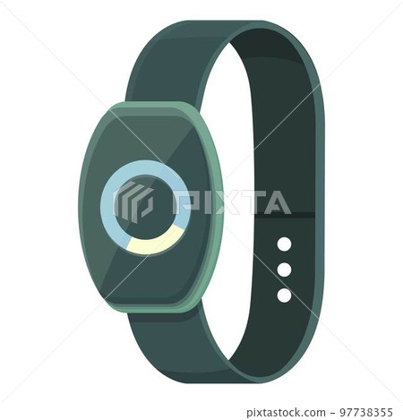 Smart tracker icon cartoon vector. Sport app. Device digital Smart tracker icon cartoon vector. Sport app. Device digital 97738355