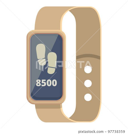 Device tracker icon cartoon vector. Sport app. Step digital Device tracker icon cartoon vector. Sport app. Step digital 97738359