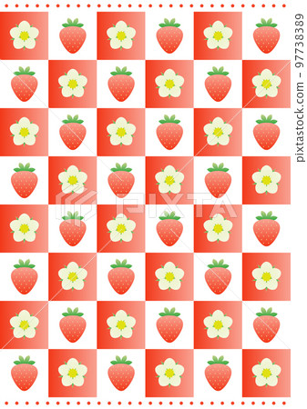 strawberry pattern illustration strawberry pattern illustration 97738389