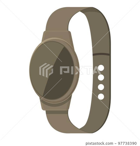 Sport pedometer icon cartoon vector. App smart tracker. Step device Sport pedometer icon cartoon vector. App smart tracker. Step device 97738390