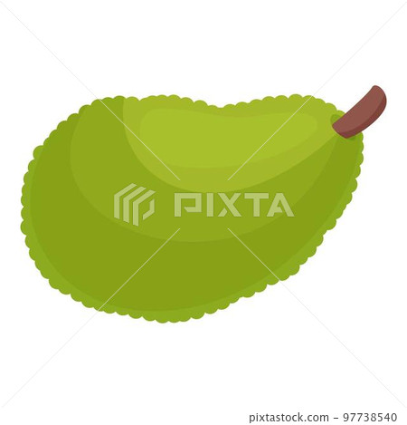 Nature jackfruit icon cartoon vector. Ripe food. Organic jack Nature jackfruit icon cartoon vector. Ripe food. Organic jack 97738540