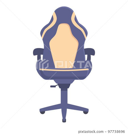 Ergonomic gamer seat icon cartoon vector. Game chair. Computer office 97738696