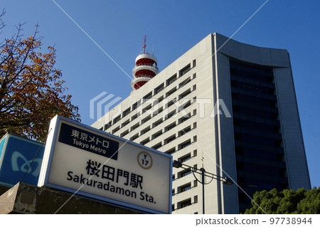 東京都千代田區霞關警視廳本部大樓外景 東京都千代田區霞關警視廳本部大樓外景 97738944
