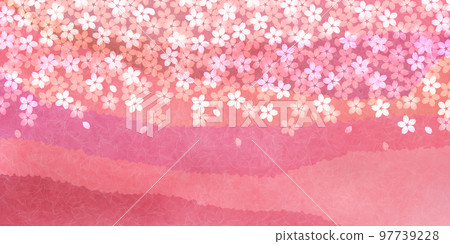 Sakura Japanese paper Japanese pattern background 97739228