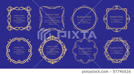 Luxury card design. Antique decorative design. Elegant edge pattern. Luxury card design. Antique decorative design. Elegant edge pattern. 97740816