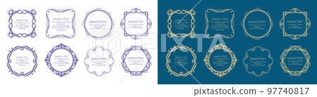 Luxury card design. Antique decorative design. Elegant edge pattern. Luxury card design. Antique decorative design. Elegant edge pattern. 97740817
