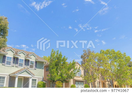 Row of traditional houses at Ladera Ranch in Southern California Row of traditional houses at Ladera Ranch in Southern California 97741067