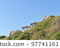 Residential houses on top of the mountain at San Clemente, California 97741161