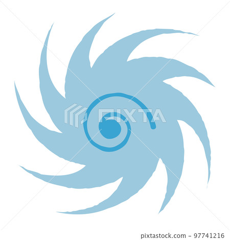 颱風漩渦簡單圖標說明 97741216