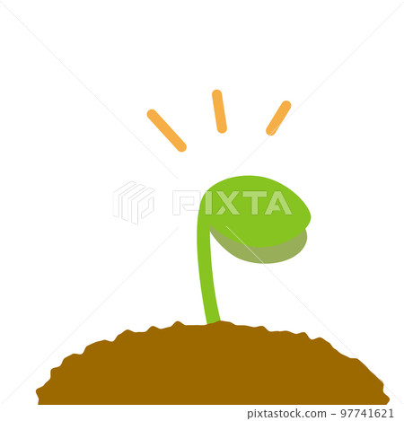 A simple illustration of sprouting sprouts A simple illustration of sprouting sprouts 97741621