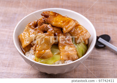 Pork bowl of rice bowls 97742411