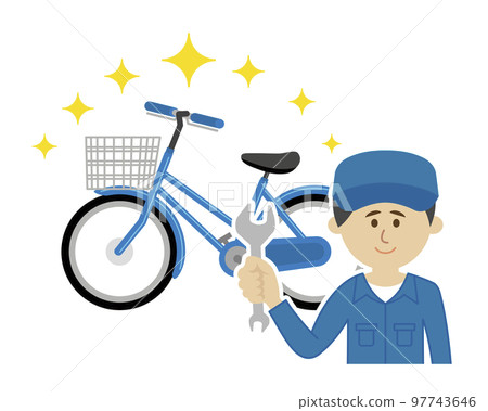 Illustration image of a bicycle that has undergone maintenance 97743646