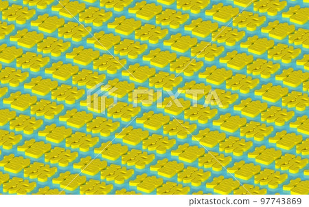 Isometric 3D illustration of tax increase letters. 97743869