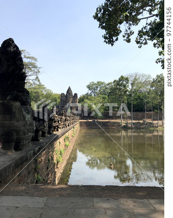 Moat of Namdaemun of Bayon Temple 97744156