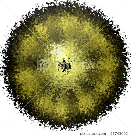 Yellow strange eye of feline animal with colored iris. Detail view Yellow strange eye of feline animal with colored iris. Detail view 97745002