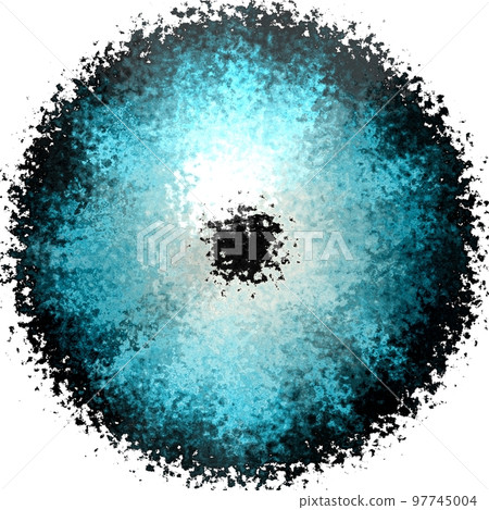 Animal blue eye of feline human with colored iris. Detail view Animal blue eye of feline human with colored iris. Detail view 97745004