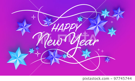 Happy New Year Background. Festive Winter Holiday Decoration Happy New Year Background. Festive Winter Holiday Decoration 97745744