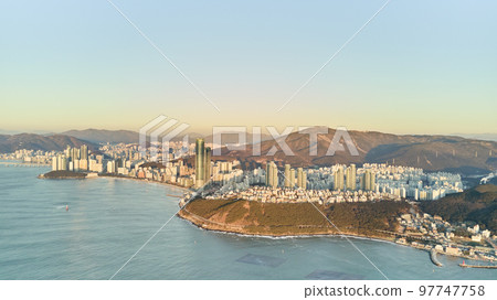 Skyscrapers, L City, Haeundae Beach, Dalmaji Hill, Dongbaek Island, APEC Conference Center, Gwangan Bridge, Haeundae-gu, Busan Skyscrapers, L City, Haeundae Beach, Dalmaji Hill, Dongbaek Island, APEC Conference Center, Gwangan Bridge, Haeundae-gu, Busan 97747758