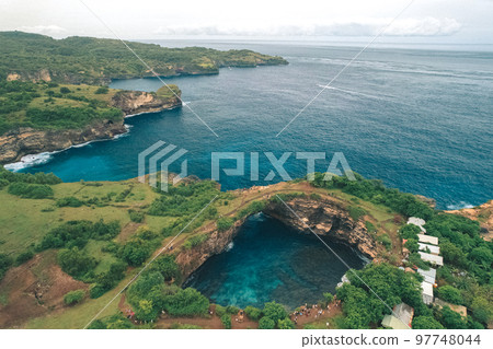 Nusa Penida island Broken beach, Bali, Indonesia. Nusa Penida island Broken beach, Bali, Indonesia. 97748044