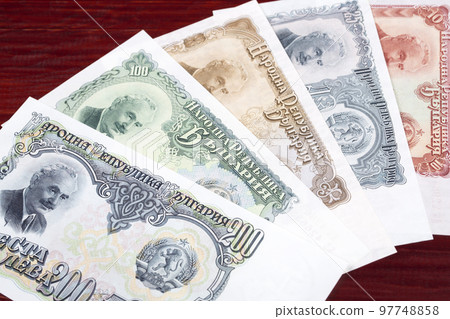 Old Bulgarian lev a business background Old Bulgarian lev a business background 97748858