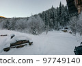 A snow covered slope travel 97749140