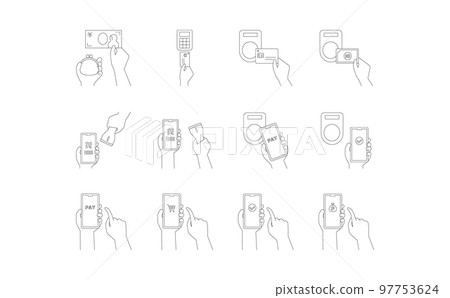 Illustration set 06 about payment and settlement 97753624
