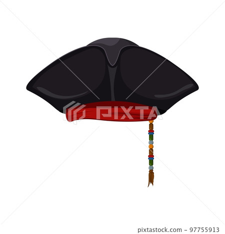 Black pirate cocked hat template 97755913