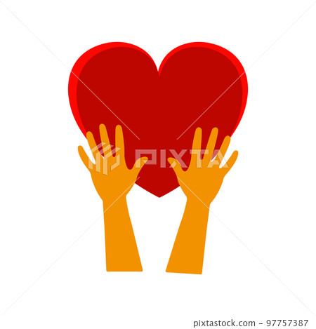 Heart in hand 97757387