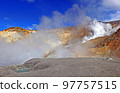 Mutnovsky volcano in Kamchatka Peninsula. Mutnovsky is one of the most active volcanoes of southern Kamchatka 97757515