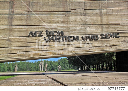 Salaspils memorial ensemble is a memorial complex in memory of the victims of fascism. It is located on the site of the former Nazi concentration camp. 97757777