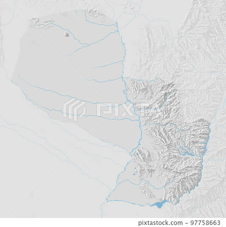 Topographic map of Paraguay 97758663