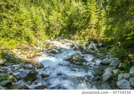 Image of a mountain stream in bavaria taken with long exposure Image of a mountain stream in bavaria taken with long exposure 97759330
