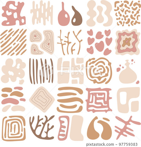 Hand drawn minimal free style abstract shape collection Hand drawn minimal free style abstract shape collection 97759383